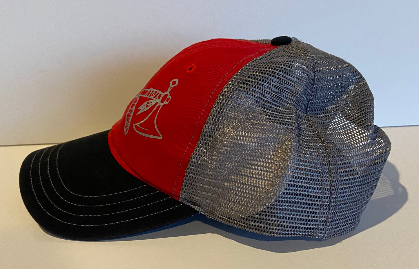 Low Profile TOMAHAWK CUSTOM Hat - Snap Back - Red/Charcoal/Black/Silver